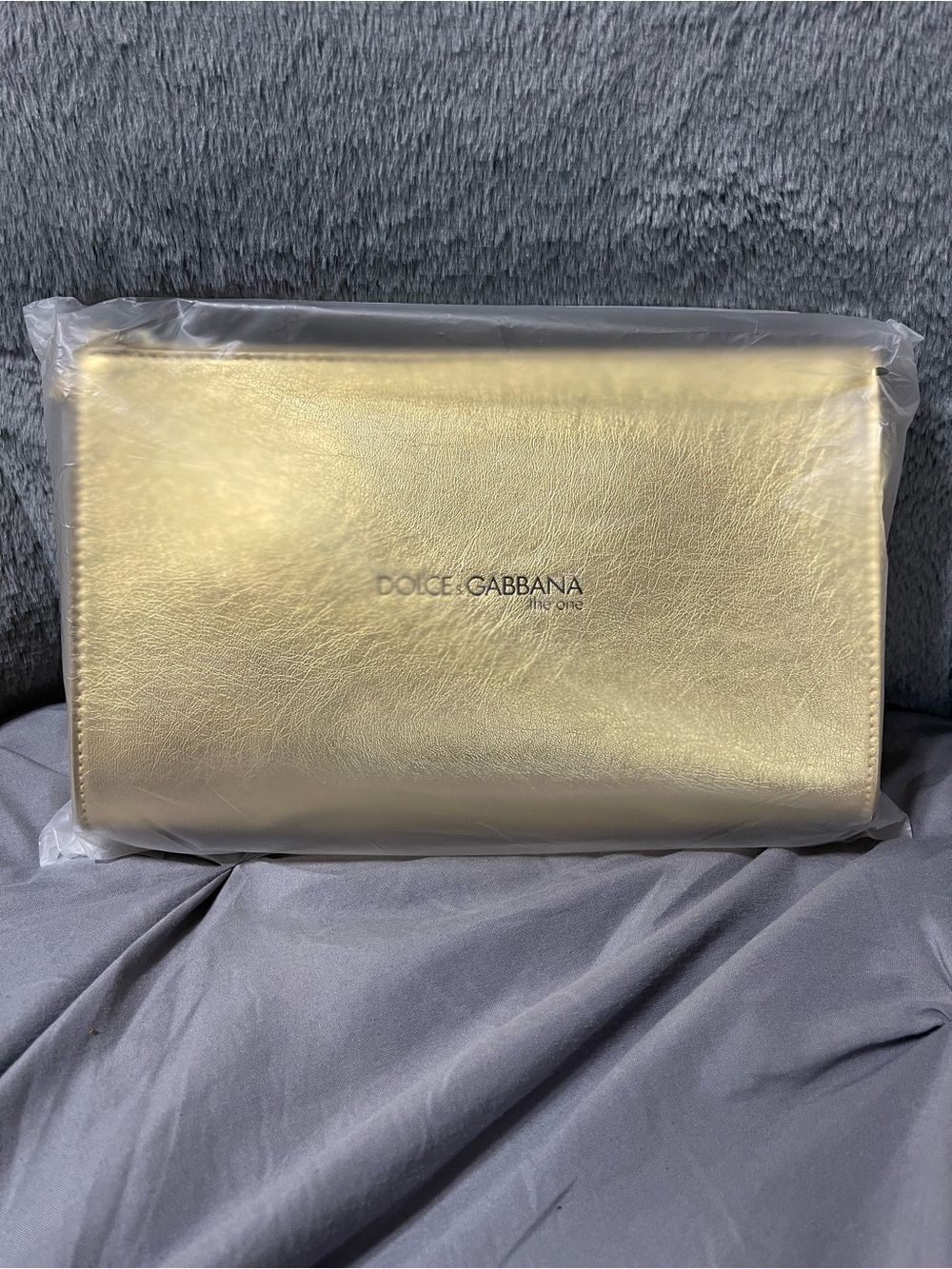 Dolce & Gabbana The One Gold Clutch Chain Bag GWP New